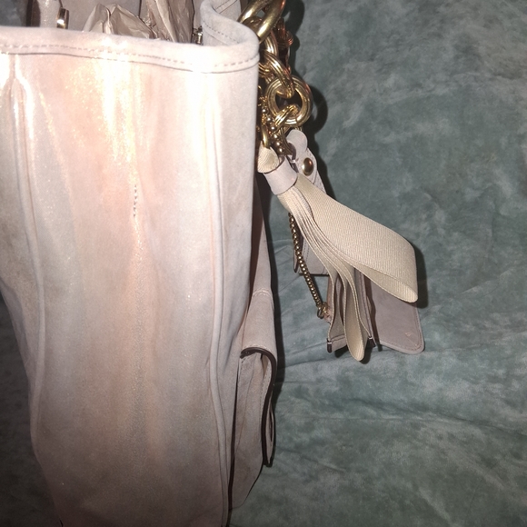 Coach Shimmering Cream Shoulder Bag - Picture 10 of 12